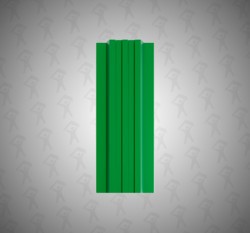 Евро штакетник П-образный, Style, 120мм, полиэстер односторонний RAL 6002 Зеленая листва, п