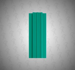 Евро штакетник П-образный, Style, 120мм, полиэстер односторонний RAL 6026 Зеленый опал, п