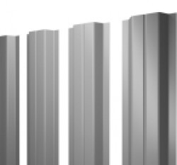 Евро штакетник П-образный, 100мм, 0.45мм, полиэстер односторонний RAL 7004 Сигнально-серый, п