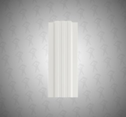 Евро штакетник П-образный, Style, 120мм, полиэстер односторонний RAL 9002 Серо-белый, п