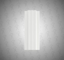 Евро штакетник П-образный, Style, 120мм, полиэстер односторонний RAL 9003 Белый, п