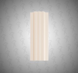 Евро штакетник П-образный, Style, 120мм, полиэстер двухсторонний RAL 1015 Светлая слоновая кость, п