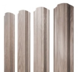 Евро штакетник Прямоугольный, 118мм, 0.45мм, Print Elite односторонний, White Wood, ф