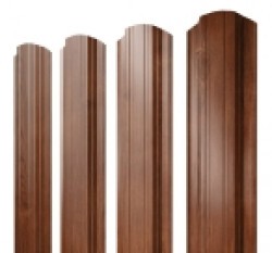 Евро штакетник Прямоугольный, 118мм, 0.45мм, Print Elite односторонний, Rowan, ф