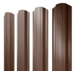 Евро штакетник Прямоугольный, 118мм, 0.45мм, Print Elite односторонний, Choco Wood, ф