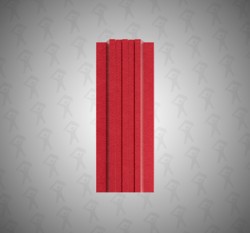 Евро штакетник П-образный, Style, 120мм, стальной бархат односторонний RAL 3005 Бархатное вино, п