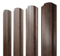 Евро штакетник Прямоугольный, 118мм, 0.45мм, Print Elite односторонний, Antique Wood, ф