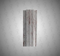 Евро штакетник П-образный, Style, 120мм, принтек односторонний Белая береза, п