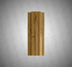 Евро штакетник П-образный, Style, 120мм,  принтек односторонний 3D Светлое дерево, п
