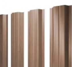 Евро штакетник П-образный, 100мм, 0.45мм, Print Elite односторонний, Honey Wood, п