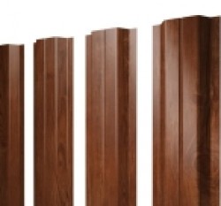 Евро штакетник П-образный, 100мм, 0.45мм, Print Elite односторонний, Rowan, п