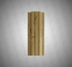 Евро штакетник П-образный, Style, 120мм, принтек двухсторонний Светлое дерево, п