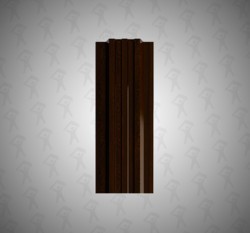 Евро штакетник П-образный, Style, 120мм, принтек двухсторонний Античный дуб, п