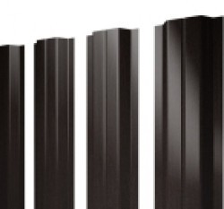 Евро штакетник П-образный, 100мм, 0.45мм, Print Elite односторонний, Coffee Wood, п