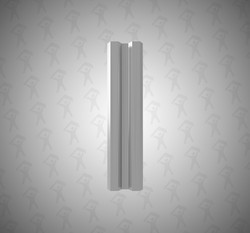 Евро штакетник М-образный, Mini, 75мм, цинк