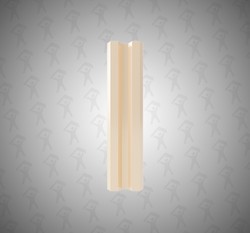 Евро штакетник М-образный, Mini, 75мм, полиэстер односторонний, RAL 1014 Темная слоновая кость