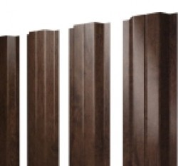 Евро штакетник П-образный, 100мм, 0.45мм, Print Elite двухсторонний, Antique Wood, п