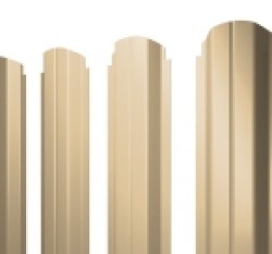 Евро штакетник П-образный, 100мм, 0.45мм, полиэстер односторонний RAL 1014 Слоновая кость, ф