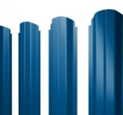 Евро штакетник П-образный, 100мм, 0.4мм, полиэстер односторонний RAL 5005 Сигнально-синий, ф