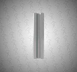 Евро штакетник М-образный, Mini, 75мм, полиэстер односторонний  RAL 7005 Серая мышь