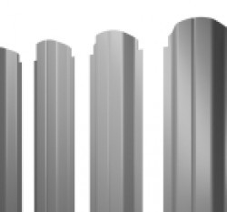 Евро штакетник П-образный, 100мм, 0.4мм, полиэстер односторонний RAL 7004 Сигнально-серый, ф