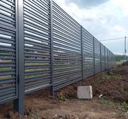 Евро штакетник М-образный, Mini, 75мм, стальной бархат двухсторонний RAL 7024 Бархатный графит