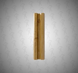 Евро штакетник М-образный, Mini, 75мм, принтек односторонний 3D Светлое дерево