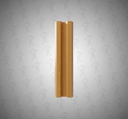 Евро штакетник М-образный, Mini, 75мм, принтек односторонний Светлый орех