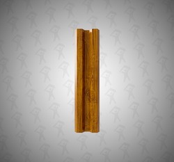 Евро штакетник М-образный, Mini, 75мм, принтек односторонний 3D Орех