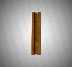 Евро штакетник М-образный, Mini, 75мм, принтек односторонний 3D Темное дерево