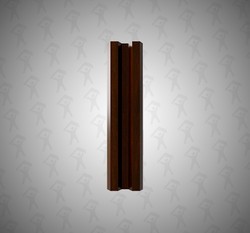 Евро штакетник М-образный, Mini, 75мм, принтек двухсторонний Античный дуб