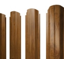 Евро штакетник П-образный, 100мм, 0.45мм, Print Elite односторонний, Golden Wood, ф