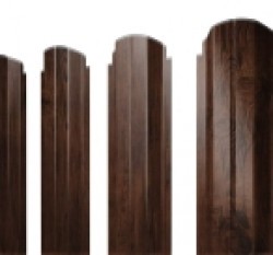 Евро штакетник П-образный, 100мм, 0.45мм, Print Elite односторонний, Cherry Wood, ф