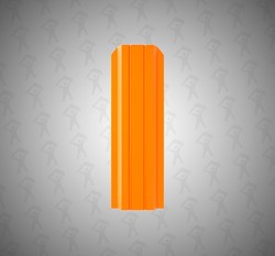 Евро штакетник П-образный, Persona, 100мм, полиэстер односторонний RAL 2004 Апельсин