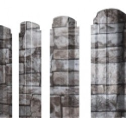 Евро штакетник П-образный, 100мм, 0.45мм, Print Elite односторонний, Fine Stone, ф