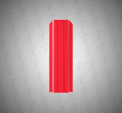 Евро штакетник П-образный, Persona, 100мм, полиэстер односторонний RAL 3003 Рубин