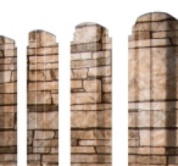 Евро штакетник П-образный, 100мм, 0.45мм, Print Elite односторонний, Sand Stone, ф