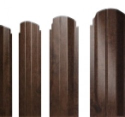 Евро штакетник П-образный, 100мм, 0.45мм, Print Elite двухсторонний, Antique Wood, ф