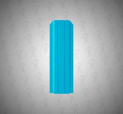 Евро штакетник П-образный, Persona, 100мм, полиэстер односторонний RAL 5015 Небесно-голубой