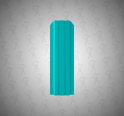 Евро штакетник П-образный, Persona, 100мм, полиэстер односторонний RAL 5021 Морская волна