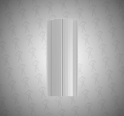 Евро штакетник Полукруглый, Premium, 131мм, полиэстер односторонний RAL 7004 Серый, п