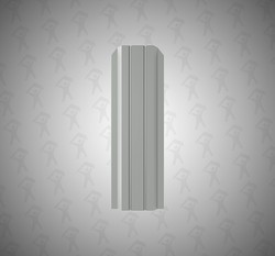 Евро штакетник П-образный, Persona, 100мм, полиэстер односторонний RAL 7005 Серая мышь