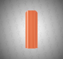 Евро штакетник П-образный, Persona, 100мм, полиэстер односторонний RAL 8004 Медно-коричневый