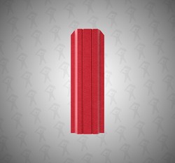 Евро штакетник П-образный, Persona, 100мм, стальной бархат односторонний RAL 3005 Бархатное вино