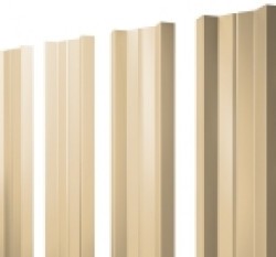 Евро штакетник М-образный, 100мм, 0.4мм, полиэстер односторонний RAL 1014 Слоновая кость, п