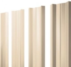 Евро штакетник М-образный, 100мм, 0.45мм, полиэстер односторонний RAL 1015 Светлая слоновая кость, п