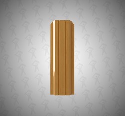 Евро штакетник П-образный, Persona, 100мм, принтек односторонний Светлый орех