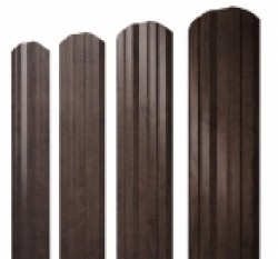 Евро штакетник Twin, 100мм, 0.45мм, Print Elite двухсторонний, Antique Wood, ф