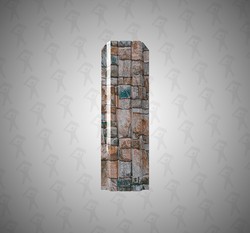 Евро штакетник П-образный, Persona, 100мм, односторонний принтек Дикий камень