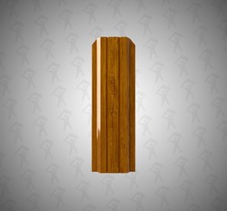 Евро штакетник П-образный, Persona, 100мм, двухсторонний принтек 3D Орех